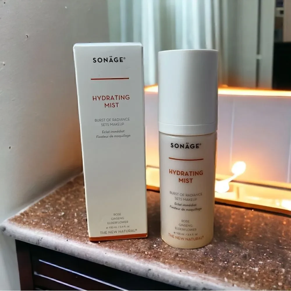 Sonage spa grade hydrating mist w rose, ginseng & elderflower- brand new/Full Sz